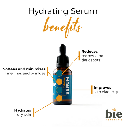 Hyaluronic Acid Facial Serum | Hydrating + Moisturizing | Wrinkle & Anti-Aging Support | Natural Skincare